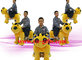 China supplier electrical coin operated battery plush walking animal ride for mall with CE supplier