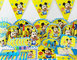 Baby Mickey theme Baby birthday party set plate cup&amp;napkin tablecloth favor gift for Kids Event Party Supplies supplier