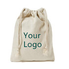 custom logo cotton fabric grocery drawstring bags promotional canvas storage bags