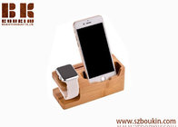Apple Watch Stand,Multi-device USB Charging Station,IPUTY 3 USB Ports Bamboo Wood Charging Station Dock Mount Holder for