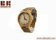 Engraved Your Own Logo Luxury New Western Wooden Bamboo Handmade personized wooden watch