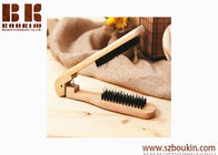 Salon professional wooden straightening hair brush bristle splint comb