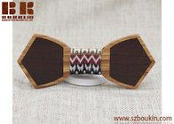 Chinese Factory Supplier Wooden bow Tie wooden bowtie For Christmas Gifts