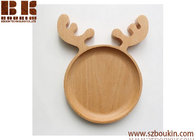 custom acacia cheap round wooden tray for children