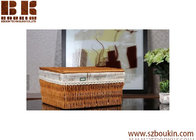 Popular eco-friendly square PVC woven storage basket for flower gift, baby gift