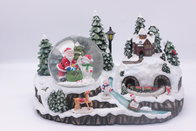 newest resin christmas eve trees water snow globe