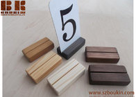 32 Wood place card holders, Restaurant table number holder, Wooden card holder,