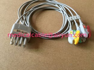 China nihon kohden TPU BR-903P 3lead wire cable with grabber,IEC for patient monitor supplier