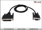 High quality DB9 male to DB25 male serial black D-Sub port printer data cable supplier