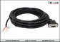 RS232 DB9 D-Sub 9pin female black PVC industrial data cable assembly supplier