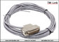 DB25 male premium D-Sub double shielded +EMI Cage assembly with 23awg CAT5e network cable supplier