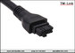 Molex 4.2mm pitch 10 poles overmolded cable assemby with black PVC Jacket supplier