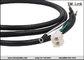 HXT63080 2P 16AWG male to terminals Black PVC Jacket power cable assemblies supplier