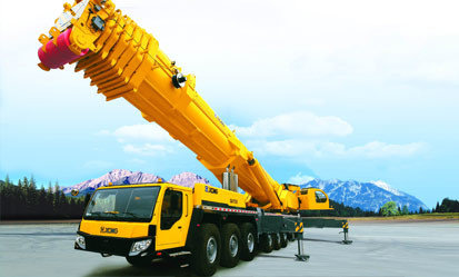China High Efficiency Yellow 50T Truck Mounted Crane For Construction Projet supplier