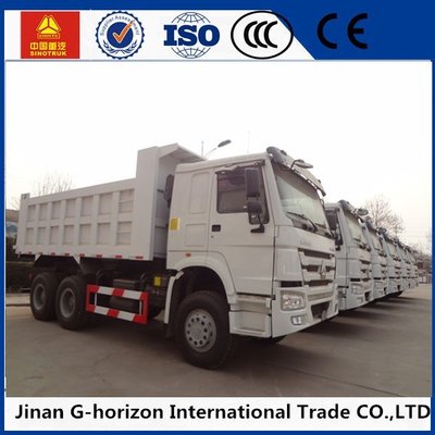 China 371hp Lhd Rhd Sinotruk Howo 6*4 Heavy Duty Dump Truck Tipper White Red supplier
