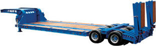 Customization Service Semi Trailer Low Bed For Wheel Loaders 60 Tons supplier