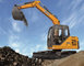 Four Strokes Mini Hydraulic Excavator , Case Mini Excavator Max Digging Reach 6130mm Water Cooling supplier