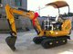 Four Strokes Mini Hydraulic Excavator , Case Mini Excavator Max Digging Reach 6130mm Water Cooling supplier