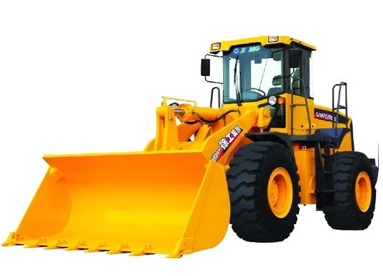 Yellow Large Wheel Loaders , Front Wheel Loader Side Dump Bucket supplier