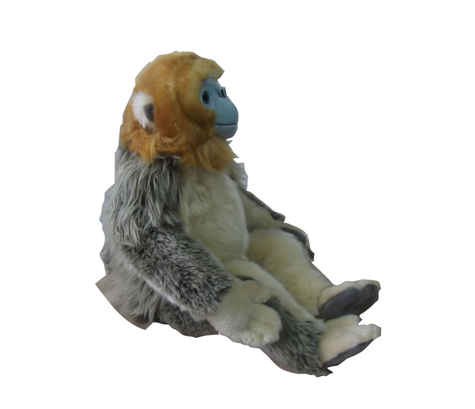 6'' sitting golden snub-nosed monkey plush toy