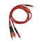 New Style 3 In 1 Fabric Braided 2A Fast Charging USB Data Cable USB Charging Cable For Computer, Mobile Phone,Computer