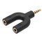 Special U Shaped 3.5mm  2 In 1 Headset Adapter Kit Stereo Audio Male to 2 Female Headset adapter for Walkman,