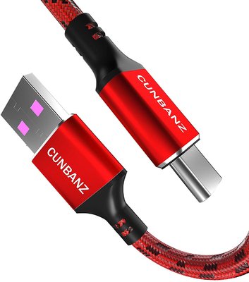 45W 5A Nylon Braided USB-C to USB-A 2.0 Cable for Samsung Galaxy S10, S9, S9, S8, S8 Mate 20 Lite Pro90