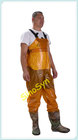 FQW1903 Yellow Working Outdoor Fishing Safty Chest/ Waist Wading 0.8MM Oxford Pants with Rain Pants