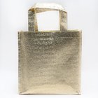 Good sale best price recyclable golden aluminium film shopping embossing non woven bag