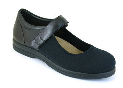 China Genuine Leather Slip-on Wide Toe Box Womens Arthritis Sandal Comfort Shoes Diabetic Sandal supplier