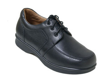 China Mens Genuine Leather Lace-up Wider Width Arthritis Shoes Comfort Shoes Work Shoes supplier
