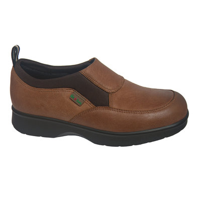 China Wide Shoes Unisex Comfort Shoes Diabetic Shoes w/ Genuine Leather Ergonomic Shoes supplier
