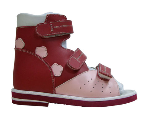 China Kids High-Top Orthopedic Sandal Customer-made Leather Sandal Boot 201210 supplier