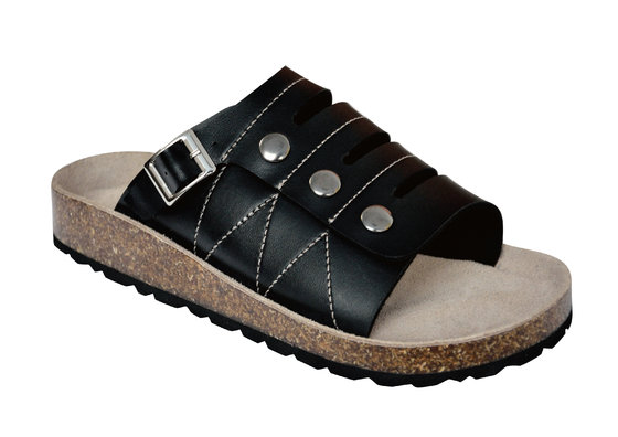 China Madrid Black Classic Birko-flor Sandal Slip-on 5813472 supplier