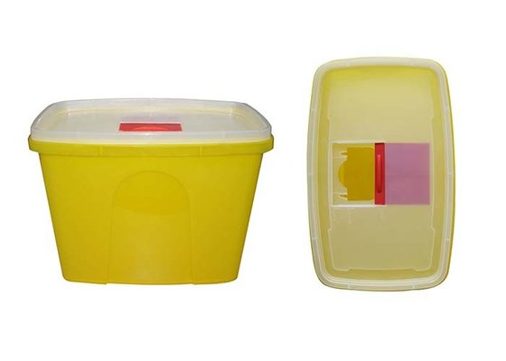 China 15 Litre Sharps disposal container, Sliding Lid, Red,Sharps Container  | WinnerCare supplier