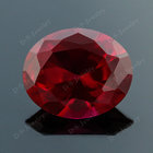 Factory price ruby corundum gemstone pear shape synthetic ruby stone prices