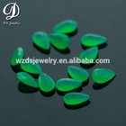 hot sale Green color machine cut crystal glass stones on sale