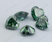 Synthetic Moissanite Diamond / Green Heart Moissanite Loose Stone