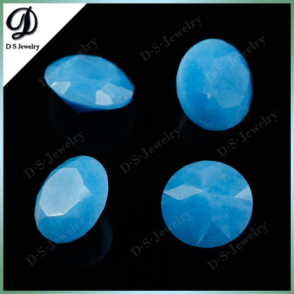 2015 hot sale 7mm round cut turquoise gemstone beads with low price