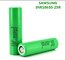 Samsung lithium ion battery 3.7v INR18650-25R battery cell 2500mah 20A round li-ion battery supplier