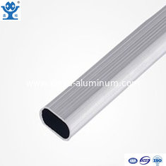 China Clear anodized extruded profile aluminium oval tube supplier