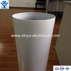 China Competitive price extruded white powder coated aluminum tube supplier