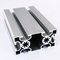Silver anodized Aluminum T slot 40*80mm Size with Bolts and Nuts supplier