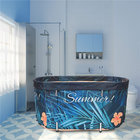 Portable Bathtub, Portable Folding Bathing Bathtub for Adults/Toddlers, Circular Bathtubs for Shower