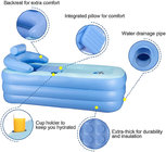 Inflatable Adult Bath Tub, Free-Standing Blow Up Bathtub with Foldable Portable Feature for Adult