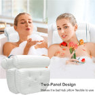 Bath Pillow Bathtub Pillow - Bath Pillows for Tub with Neck, Head, Shoulder and Back Support - 4D Air Mesh Spa Pillow