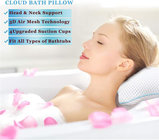 Non Slip Bath Pillow, Luxury Spa Bathtub Cushion Headrest, Neck &amp; Back Support, Quick Drying Air Mesh Bath Pillow