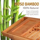 Premium Bamboo Bathtub Tray Caddy - Wood Bath Tray Expandable with Book and Wine Holder - Great Gift Idea for Loved Ones