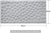 Non-Slip Bathtub Mat Soft Rubber Bathroom Bathmat with Strong Suction Cups (Gray)