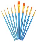 Paint Brush Set Acrylic 10pcs Professional Paint Brushes Artist for Watercolor Oil Acrylic Painting